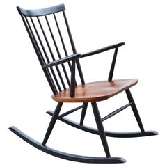 Vintage Rocking Chair Rocker Design by Sven Erik Fryklund by Hagafors