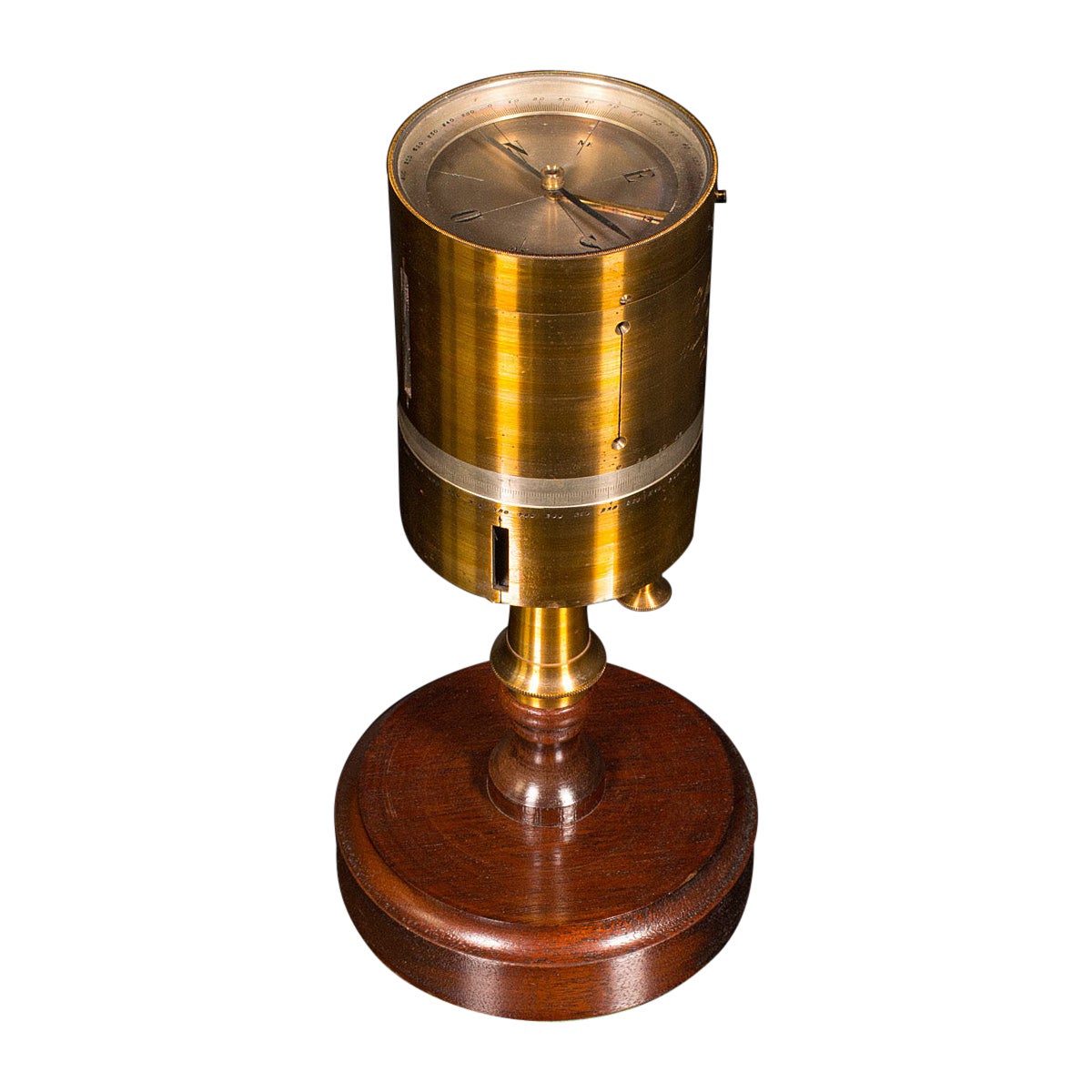 Antique Vineyard Setter's Compass, French, Brass, Surveyor's Instrument, C.1900 For Sale