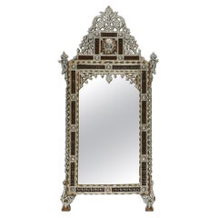 Large Syrian Mother of Pearl Inlaid Mirror