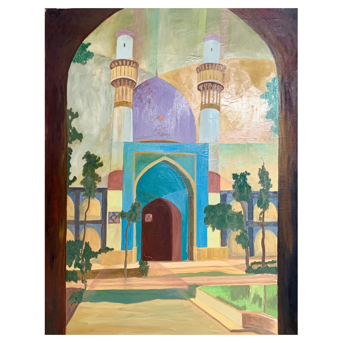Peinture marocaine post-moderne en vente
