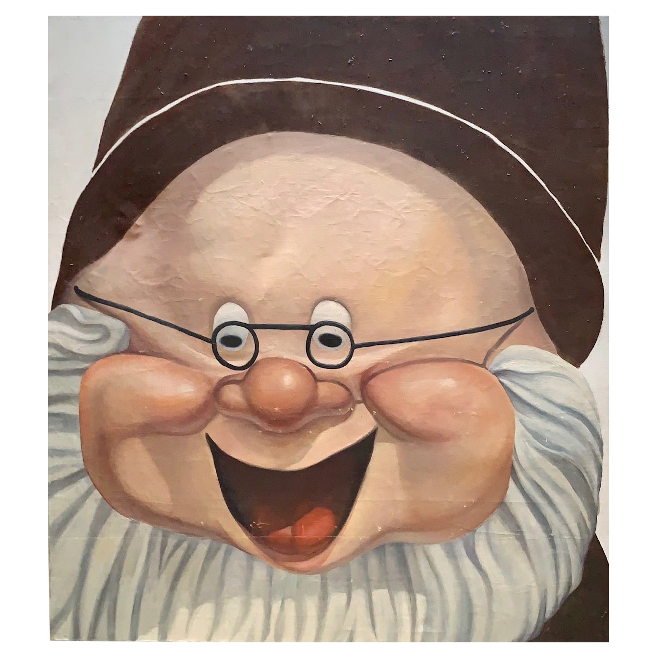 Monumental Painting of Doc from Snow White For Sale