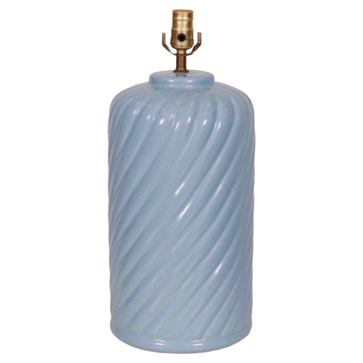 Ceramic Table Lamp in Periwinkle Blue