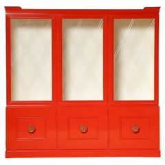Vintage Tommi Parzinger for Charak Modern Display Cabinet, c 1955, Signed 