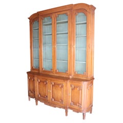 Fine Quality French Directoire Auffray or Ruseau Hand-Made Breakfront Bookcase 