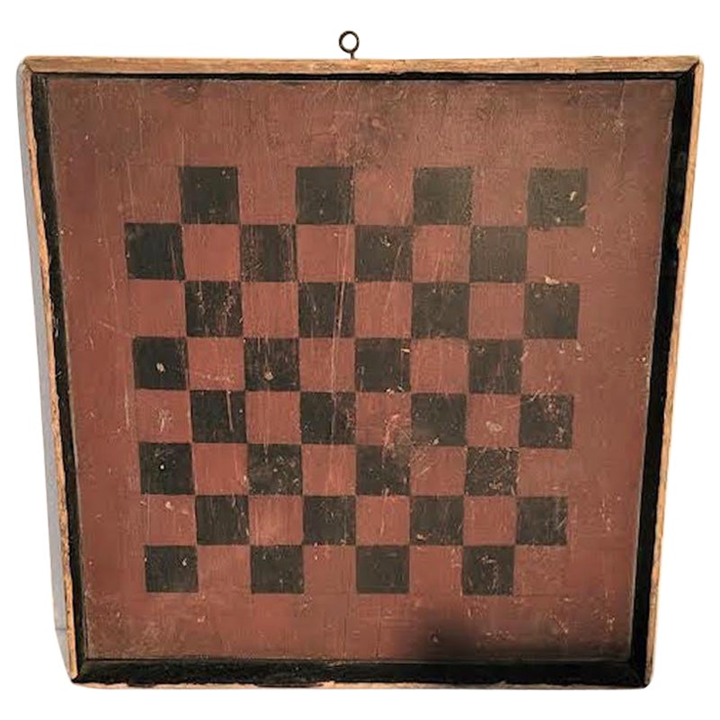 Tavola da gioco originale dipinta del XIX secolo