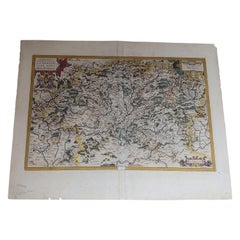1612 Abraham Ortelius, intitulé «orraine, Lotharingiae, Nova Desciptio, » Ric008