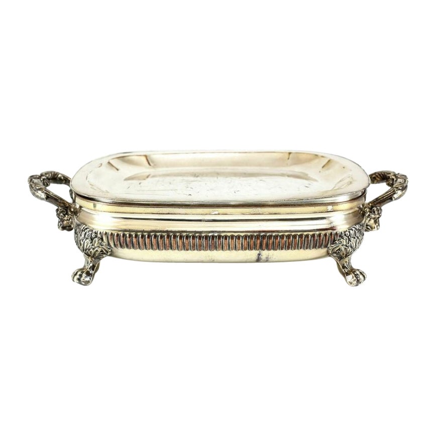 3 Pc of Matthew Boulton Silverplate Food Warmer Hand Chased, circa 1800