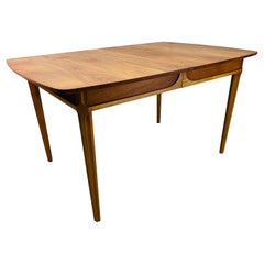 1960s Drexel Tempo Walnut Wood Dining Table