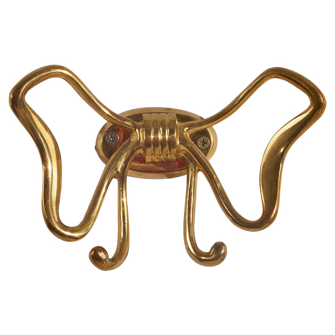 Estrid Ericson, Coat Hanger, Brass, Sweden, 1940s