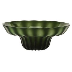 Venini Art Glass Green Ninfea Bowl by Napoleone Martinuzzi