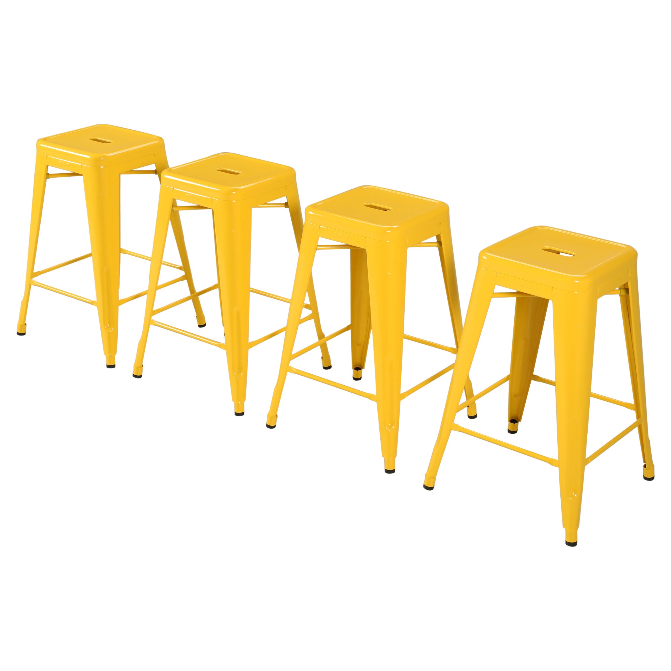 Tolix Made in France Steel Stacking Stools 100's in Stock, Most Colors Available For Sale