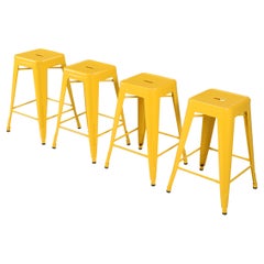 Tolix Made in France Steel Stacking Stools 100's in Stock, Most Colors Available