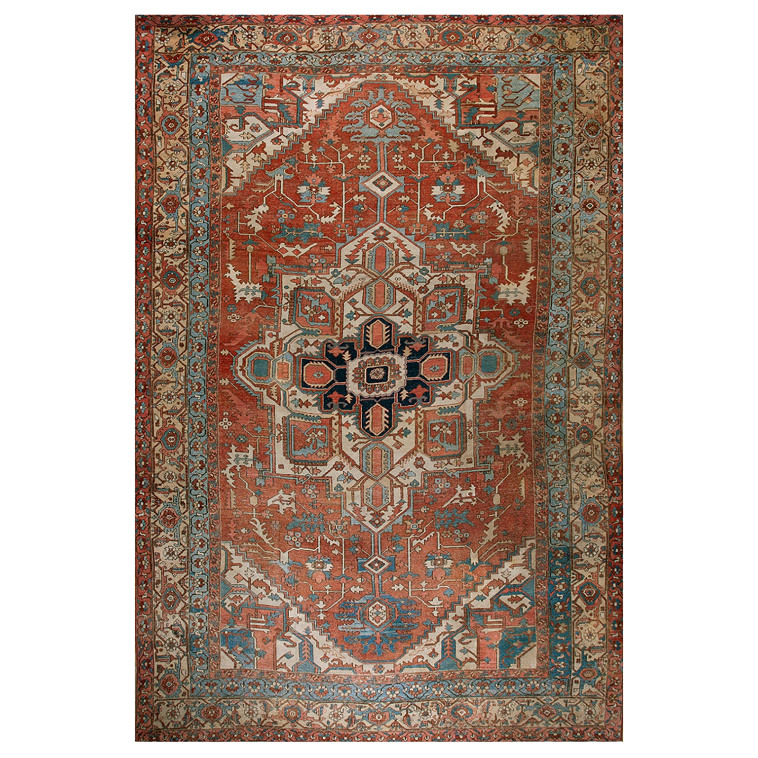 Late 19th Century Persian Serapi Carpet ( 12' x 18' - 366 x 548 cm )