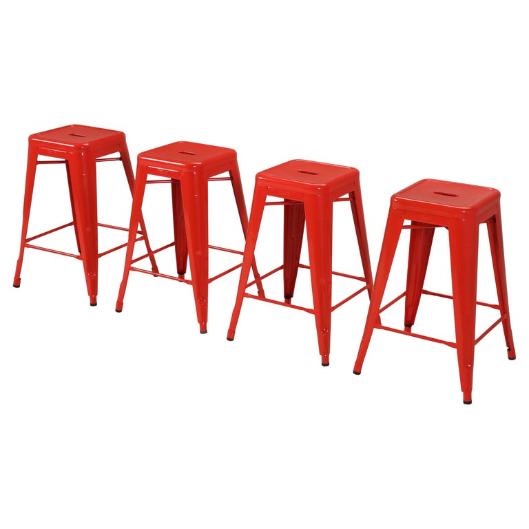 Genuine Tolix Stacking Stools 100''s Showroom Samples to Choose from