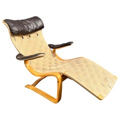 Gustaf Axel Berg Chaise Lounge Chair, Sweden, Circa 1940s