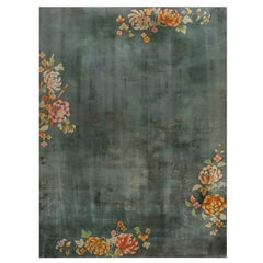 Tapis Art Déco chinois des années 1930 (322,5 cm x 287 cm)