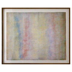 Robert Natkin Bath-Apollo Series Signed Acrylic Painting on Paper 1977 Framed