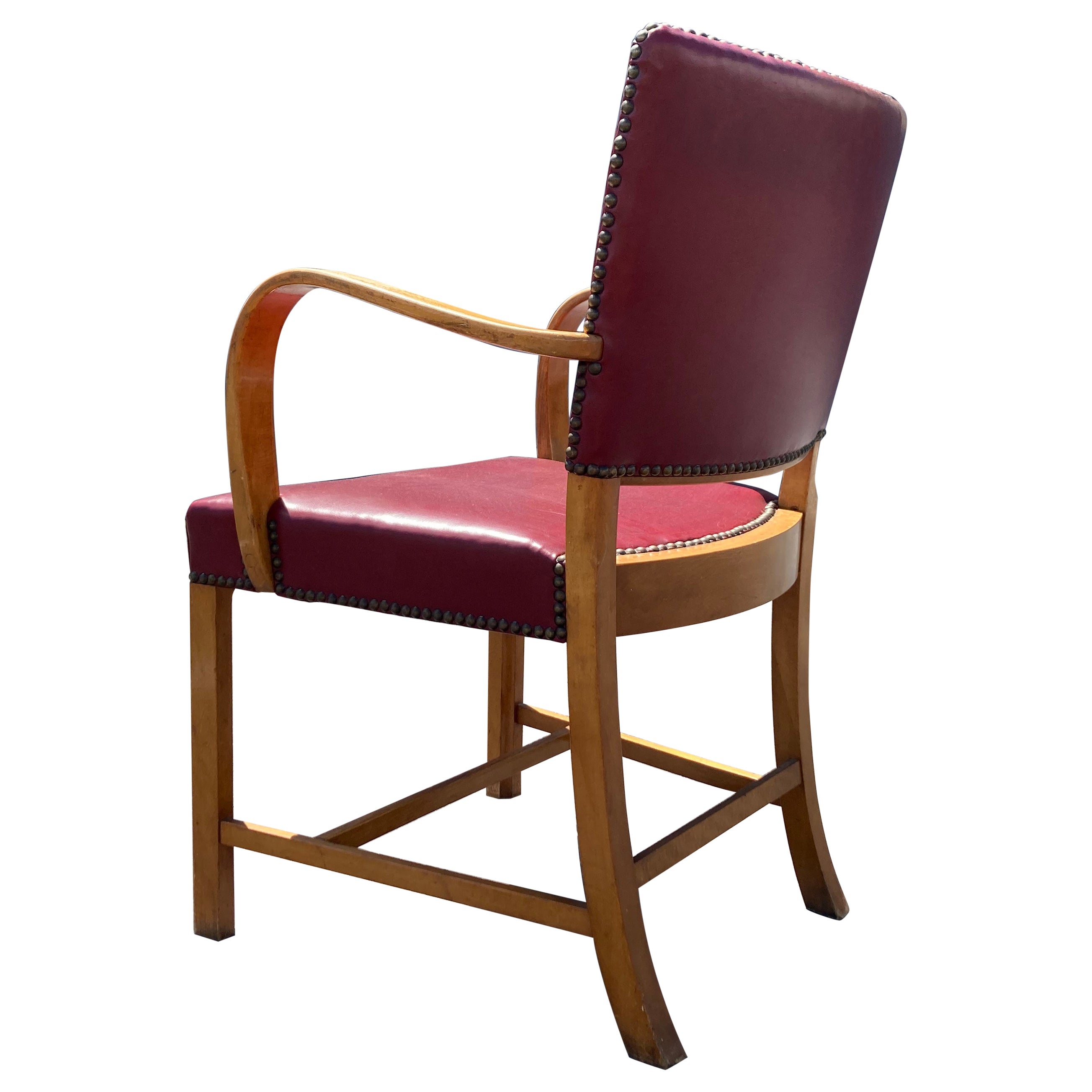 Early Fritz Hansen Arm Chair Model 1561, Denmark, 1942 For Sale
