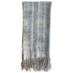 Vintage Mali Faded Denim Blue Throw