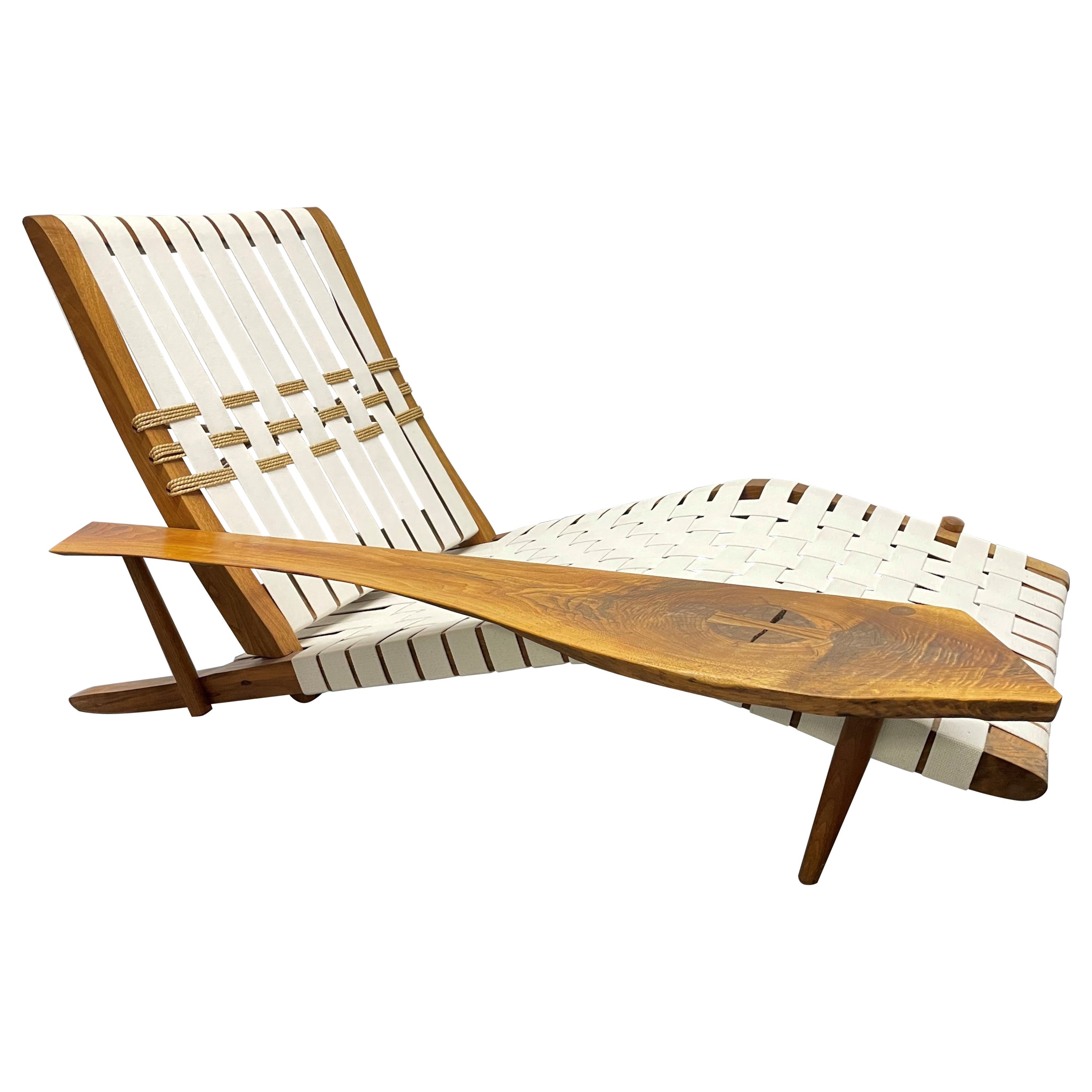 George Nakashima Studio Chaise Lounge Long Chair