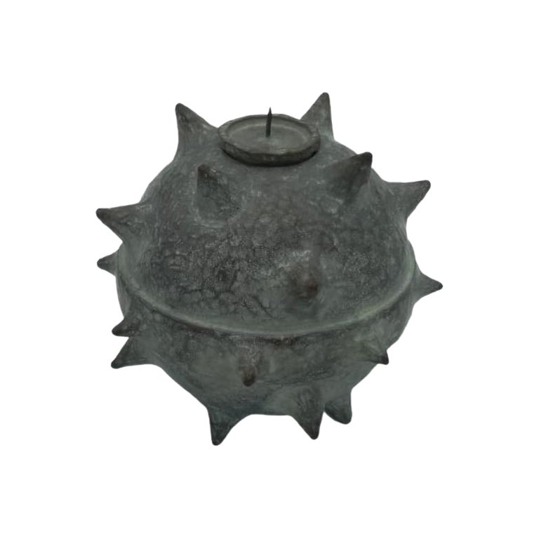 Bronze Candle Holder "ROMA" Collection (VG) Sphaerae Medium Limited Edition For Sale
