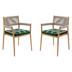 Set of Two Rodolfo Dordoni ''Dine Out' Outside Chairs, by Cassina