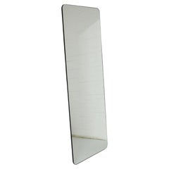 Quadris Wall Leaning Rectangular Mirror with Patina Frame, Bespoke, Oversized