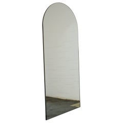 Arcus Arch Wall Leaning Mirror, Bronze Patina Brass Frame, Oversized, Customisable