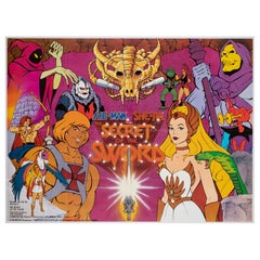 Affiche du film Uk Quad « He-Man & She-Ra the Secret of the Sword » (Le secret de la épée), 1985
