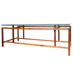 Mid-Century Modern Teak and Glass Coffee Table by Henning Nørgaard for Komfort