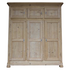 19th Century South German or Swiss Provincial Pine Cabinet