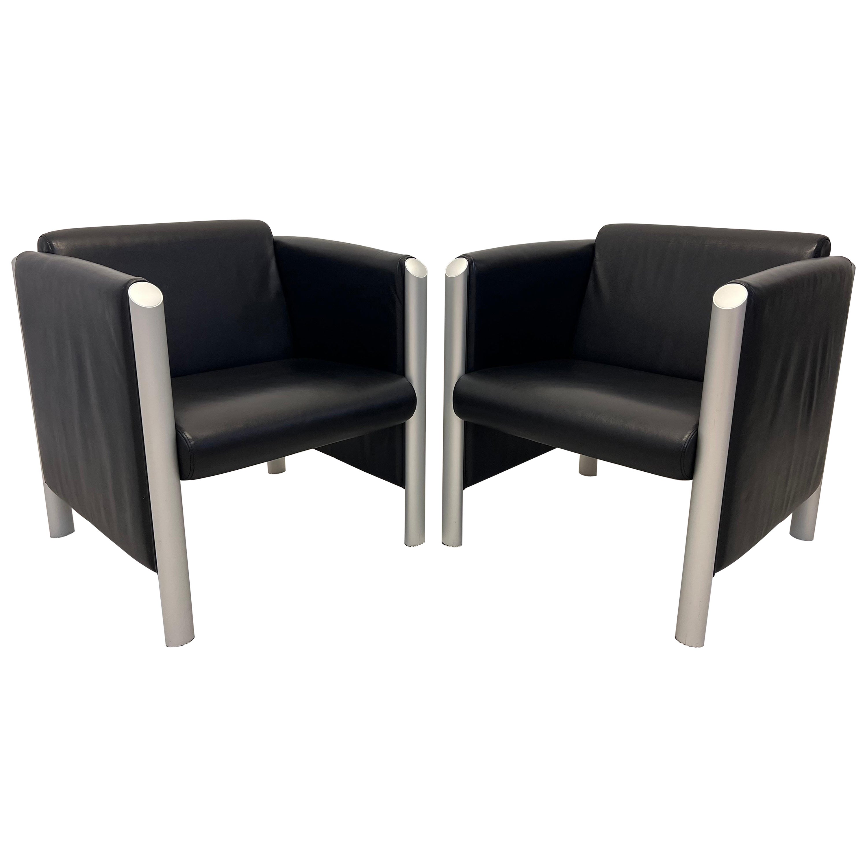Klaus Franck and Werner Sauer 830 Cubis Chairs for Wilkhahn, a Pair For Sale
