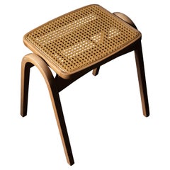 Retro Isamu Kenmochi Stool for Akita Mokko, 1960s