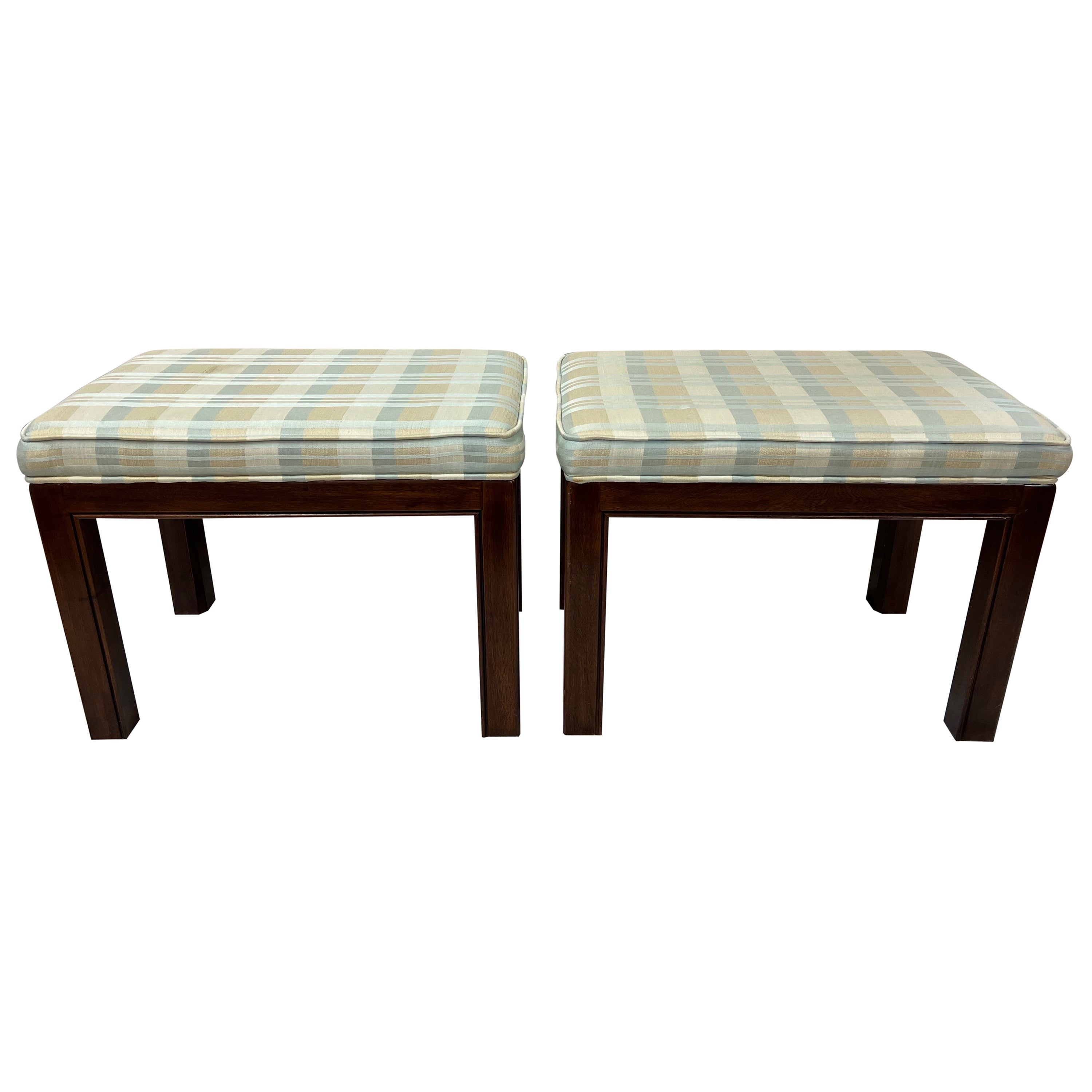 Pair of Drexel Heritage Ottomans or Stools