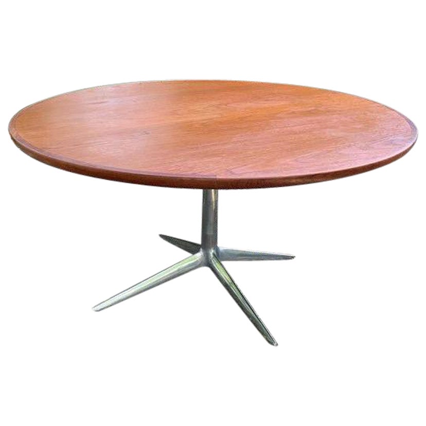 Round Danish Teak Coffee Table at 1stDibs