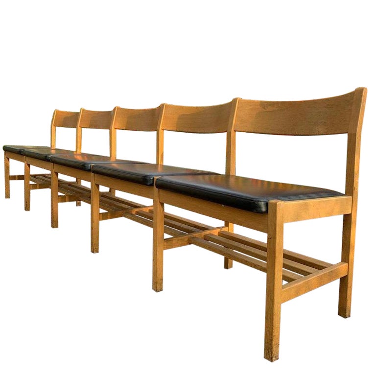 5Persons Church Bench by Børge Mogensen in Oak For Sale at 1stDibs