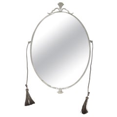 Early Nils Fougstedt Mirror i Pewter, Sweden 1930s