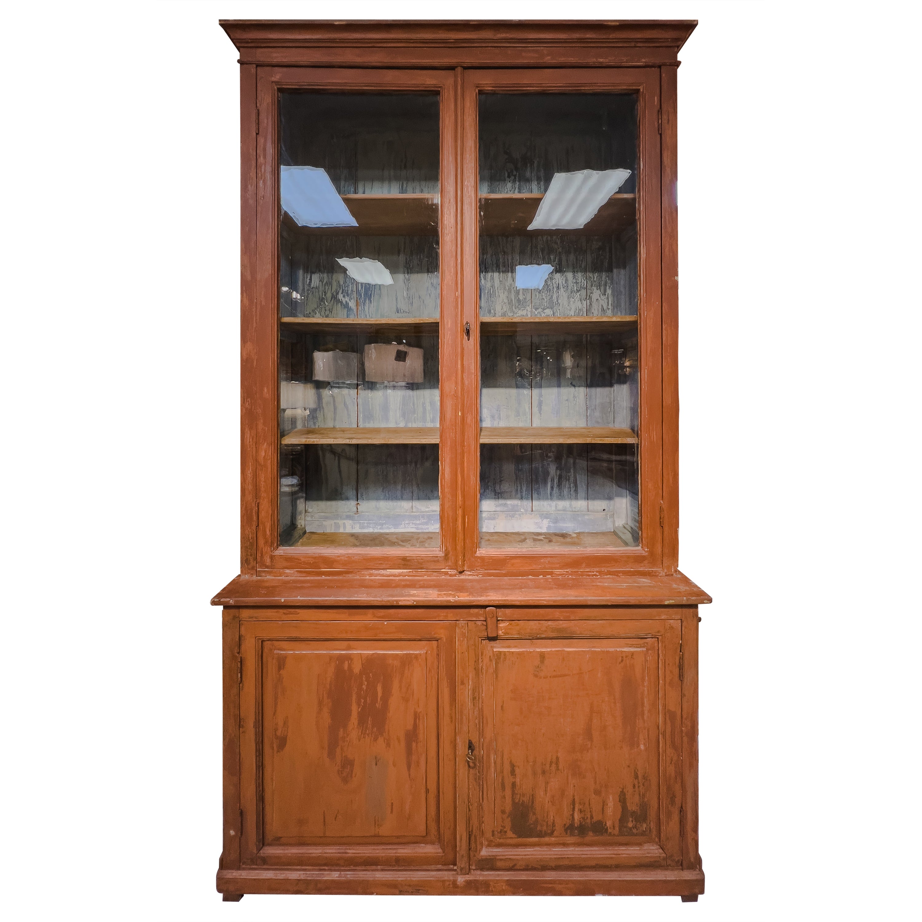 19th Century French Cupboard with Original Paint For Sale