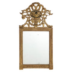 Antique Mirror with Lovebird Crown
