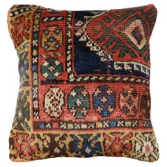 Tribal Antique Kazak Rug Pillow