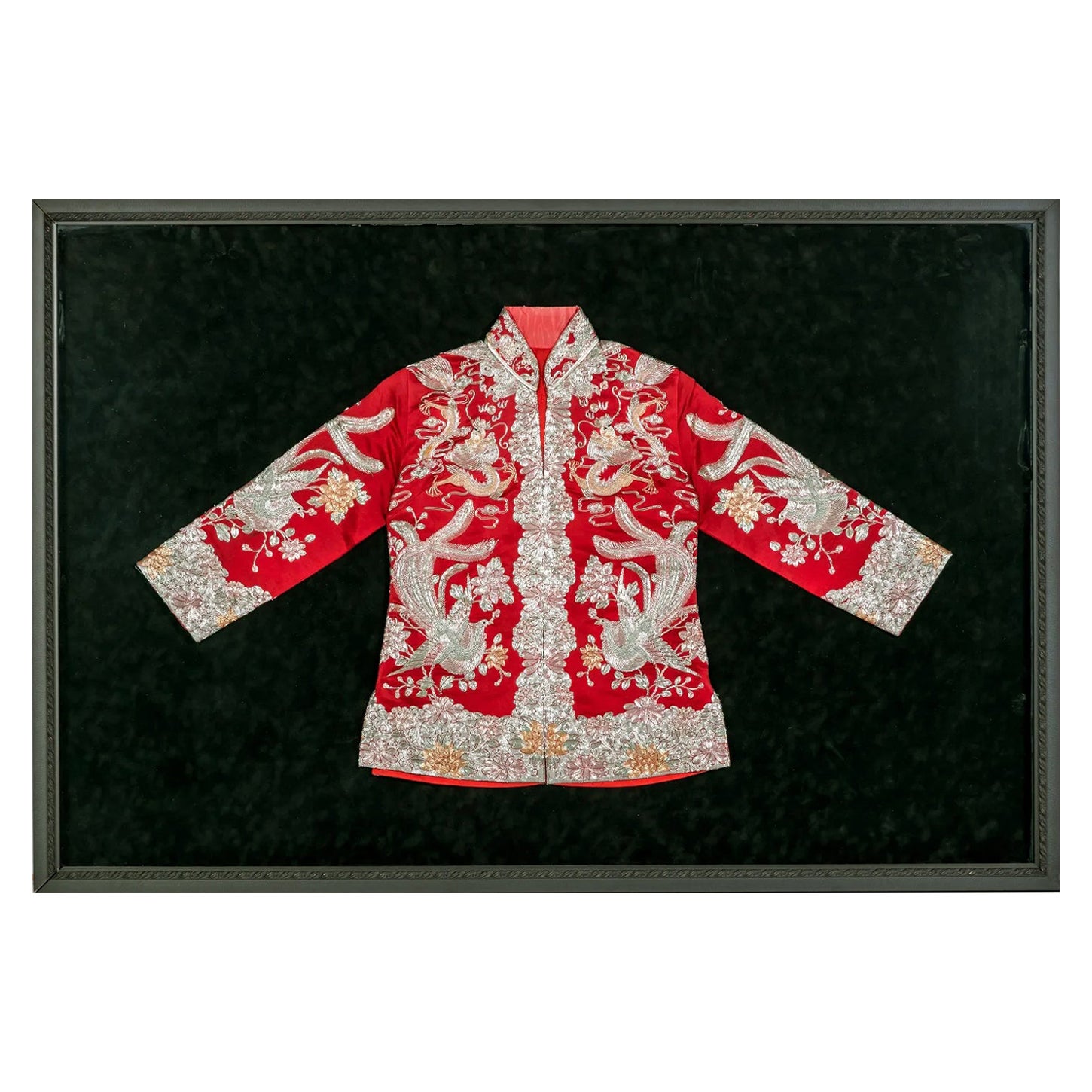 Framed Chinese Embroidery Southern Bridal Jacket