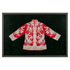Vintage Framed Chinese Embroidery Southern Bridal Jacket