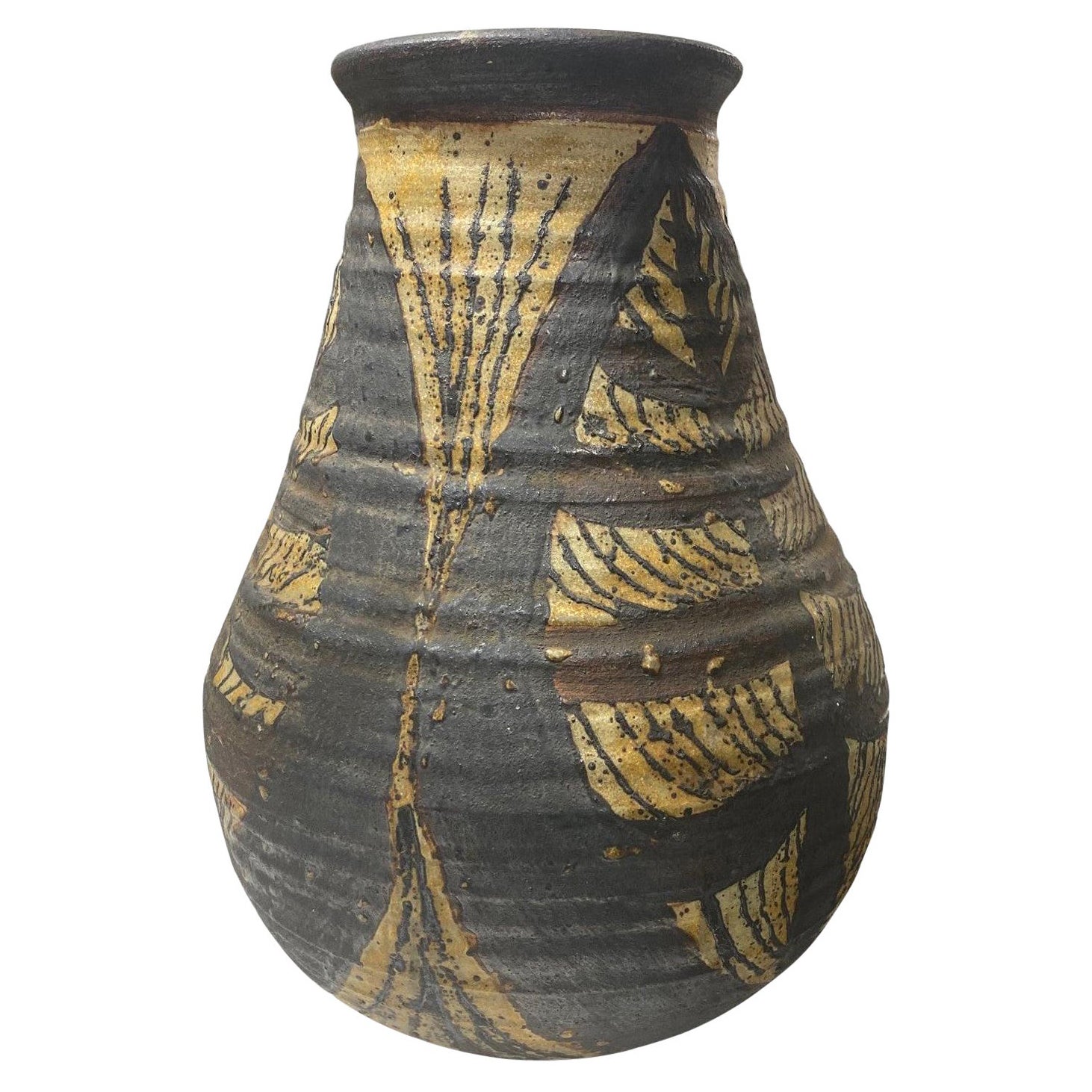 Vintage Mid-Century Modern Brutalist Signed Studio Pottery Vase 1970s ...