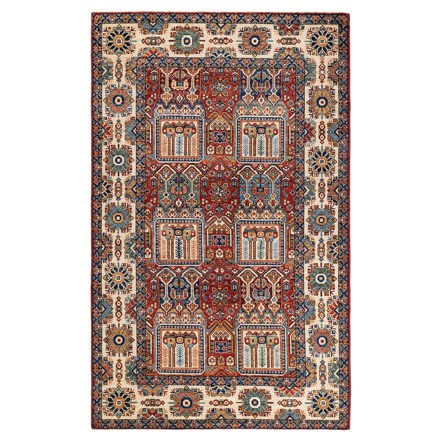 Serapi, Hand-Knotted Area Rug, 5' 4" x 8' 7" For Sale