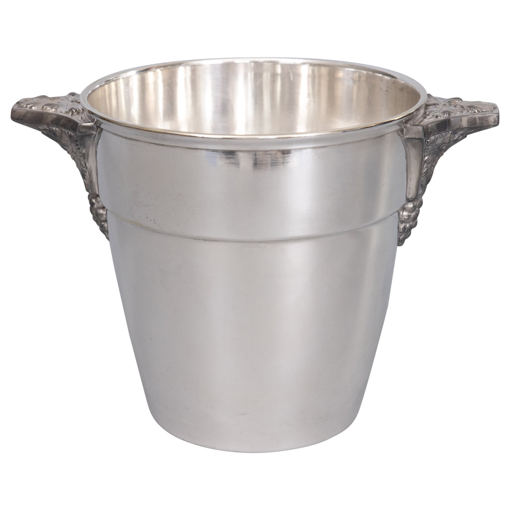 1930s Art Deco French Silver Plate Champagne Ice Bucket Wine Cooler For  Sale at 1stDibs