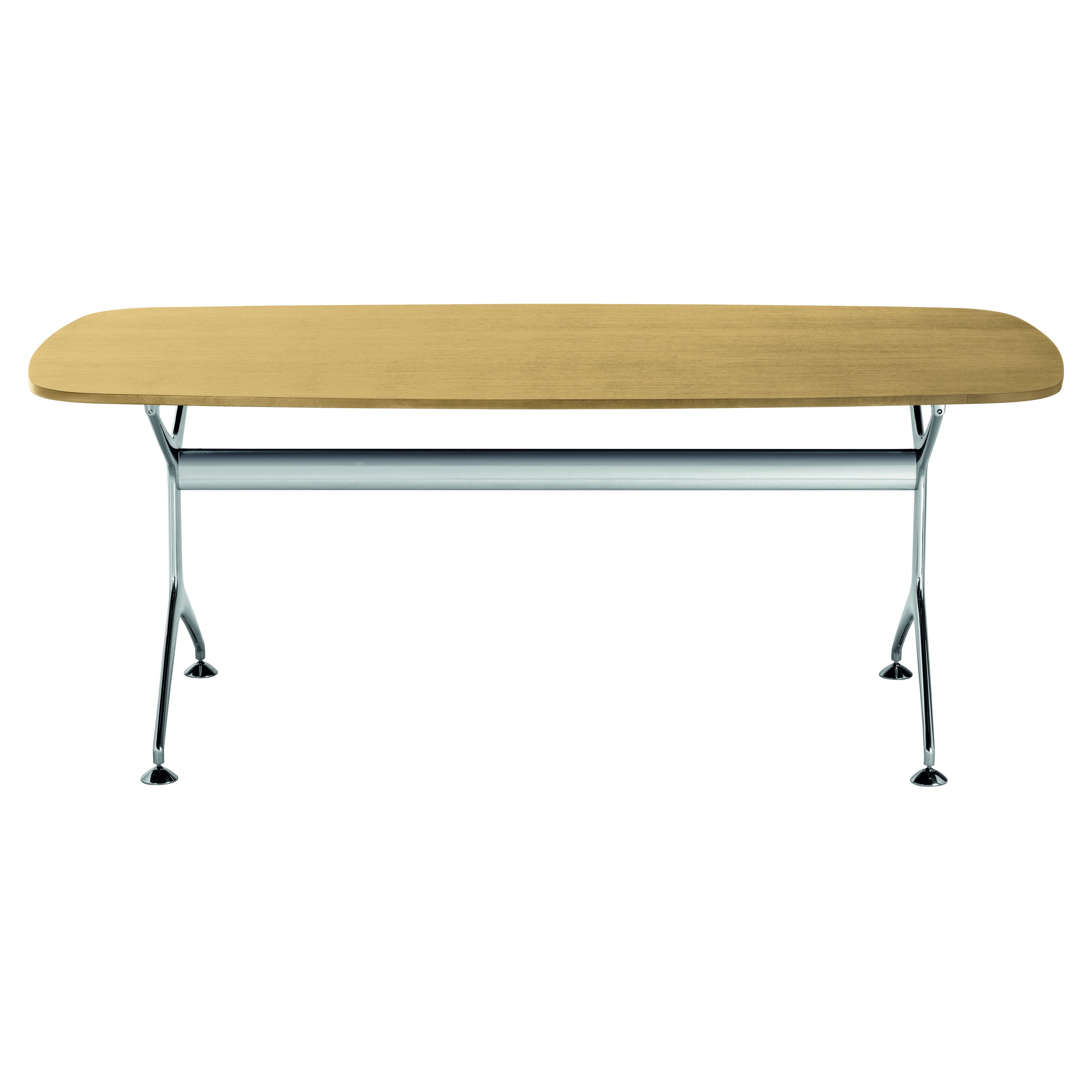 Alias Frametable 240 in Natural Oak Top with Aluminium Frame by Alberto Meda For Sale