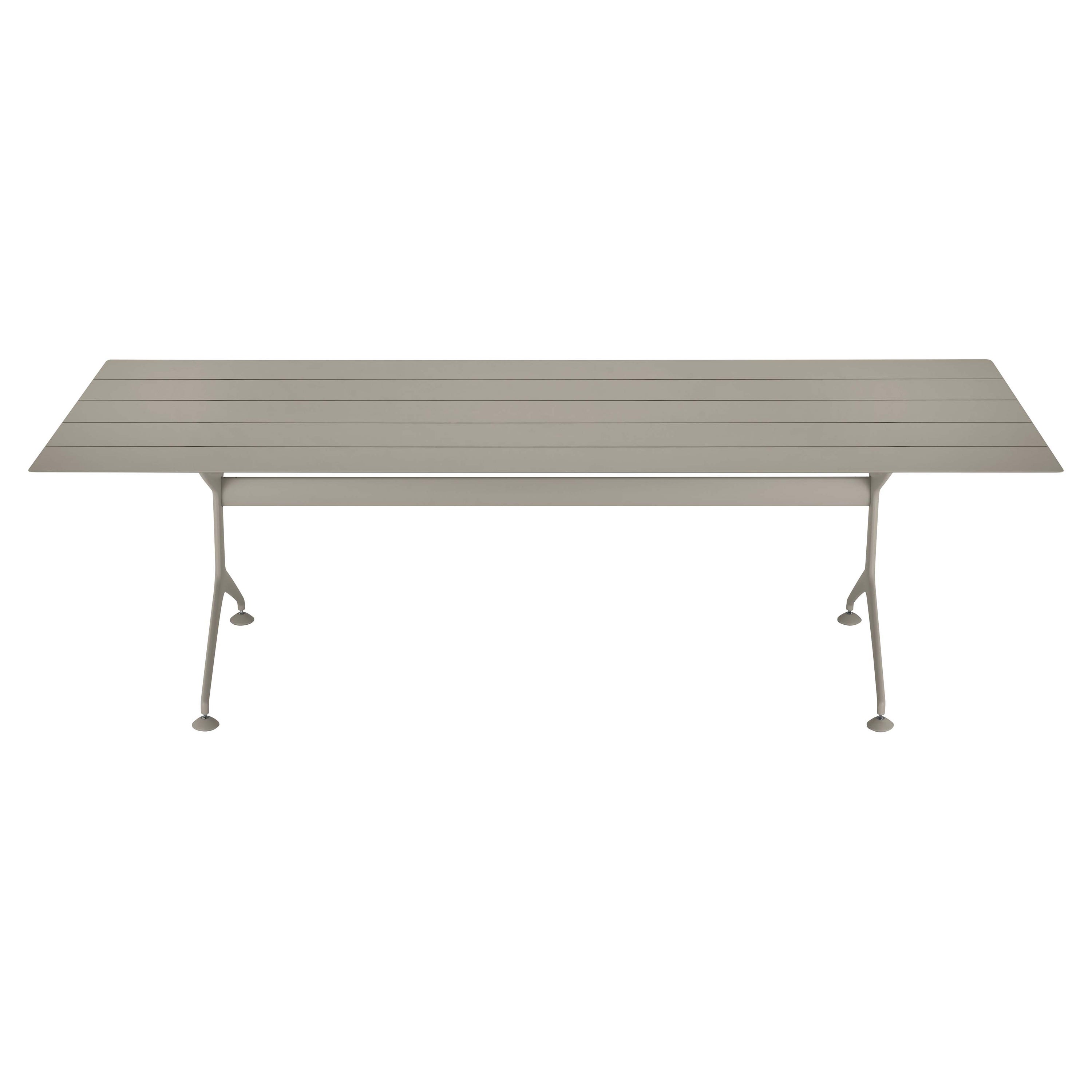 Alias 240 Outdoor Frametable in Sand Lacquered Aluminium Slats by Alberto Meda For Sale