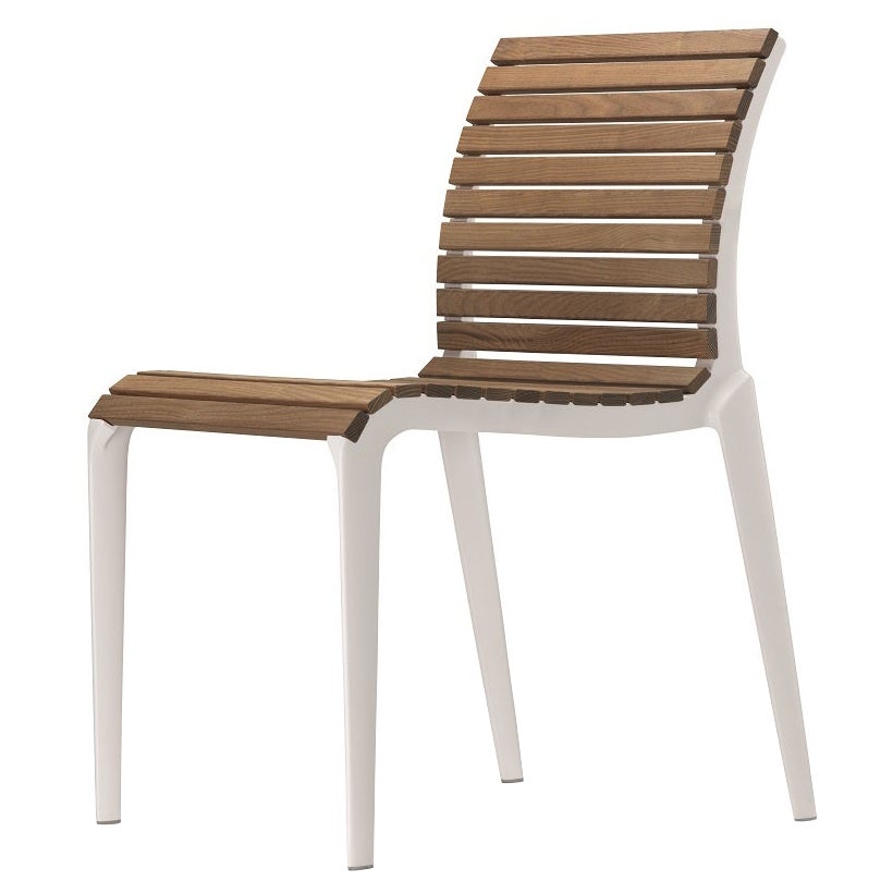 Alias M20 Tech Wood Chair in Ash and Lacquered Aluminium Frame by Alberto Meda For Sale