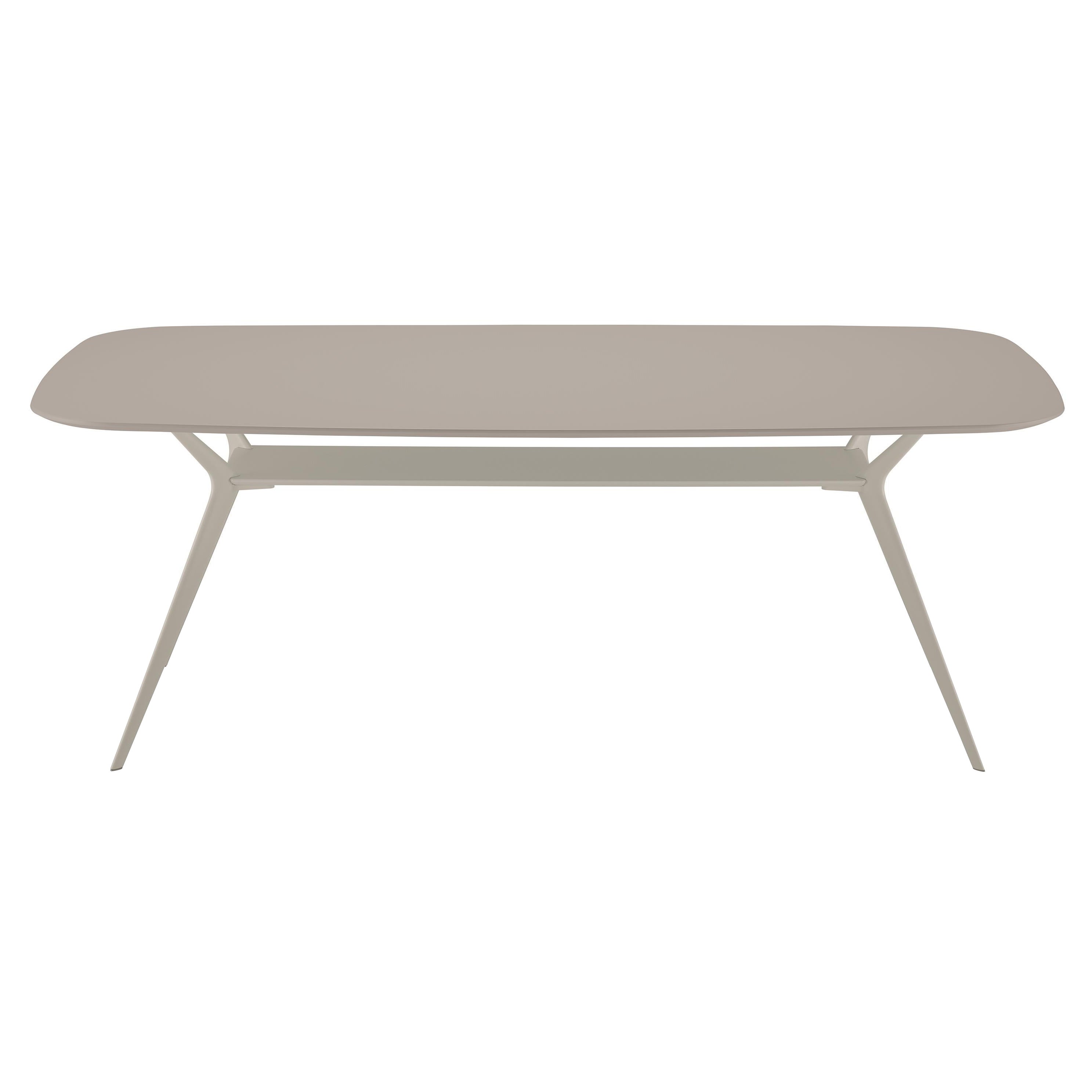 Alias Biplane 40D Table in Sand MDF Top with Sand Lacquered Aluminium Frame For Sale