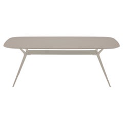 Alias Biplane 40D Table in Sand MDF Top with Sand Lacquered Aluminium Frame